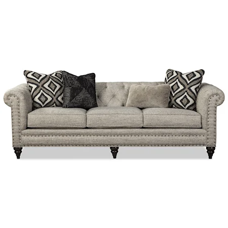 Large 99 Inch Sofa with Small Nailheads